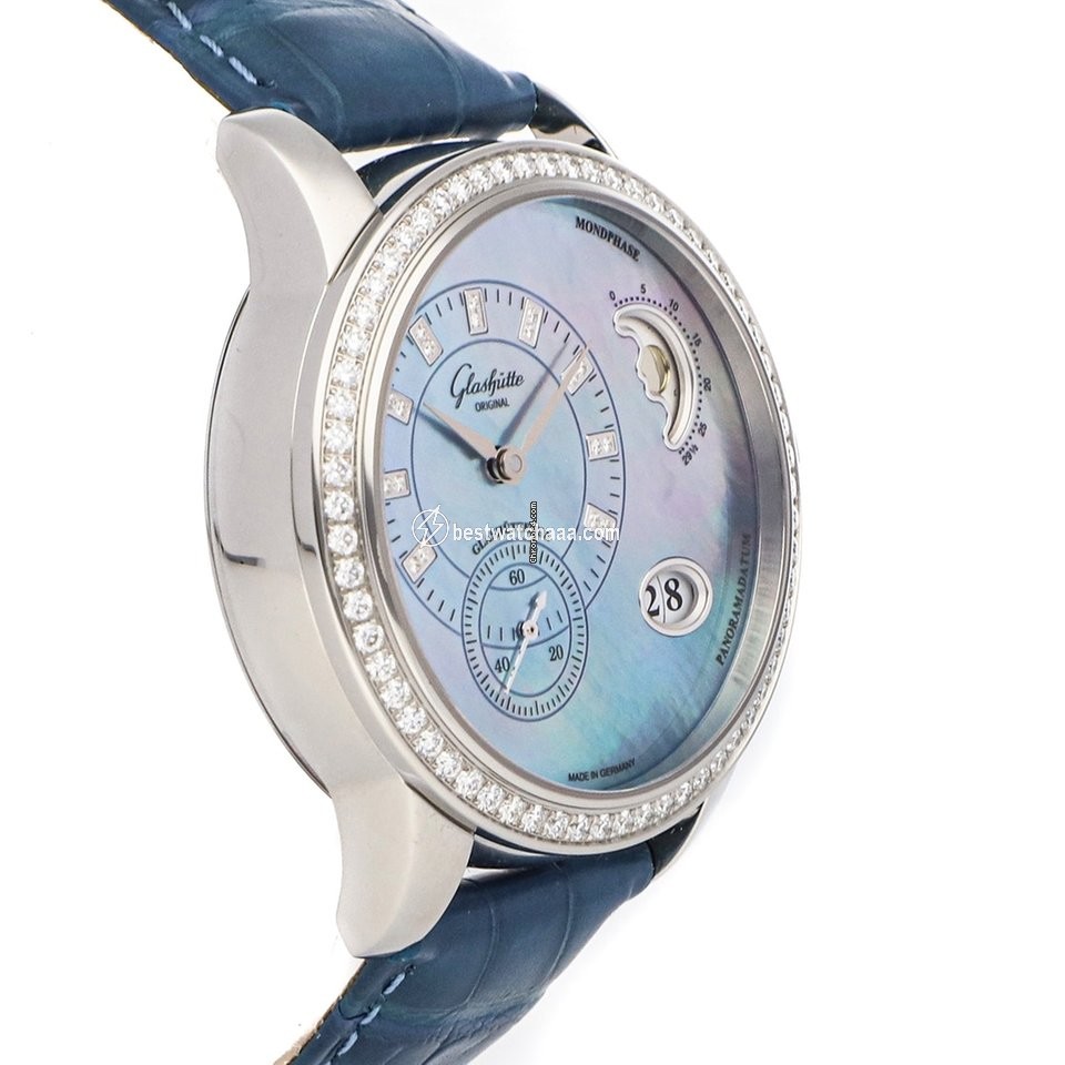 IMG_9081 Glashutte Original PanoMatic Luna Mens watch Unisex Automatic Steel 1-90-12-03-12-02 Replica 4
