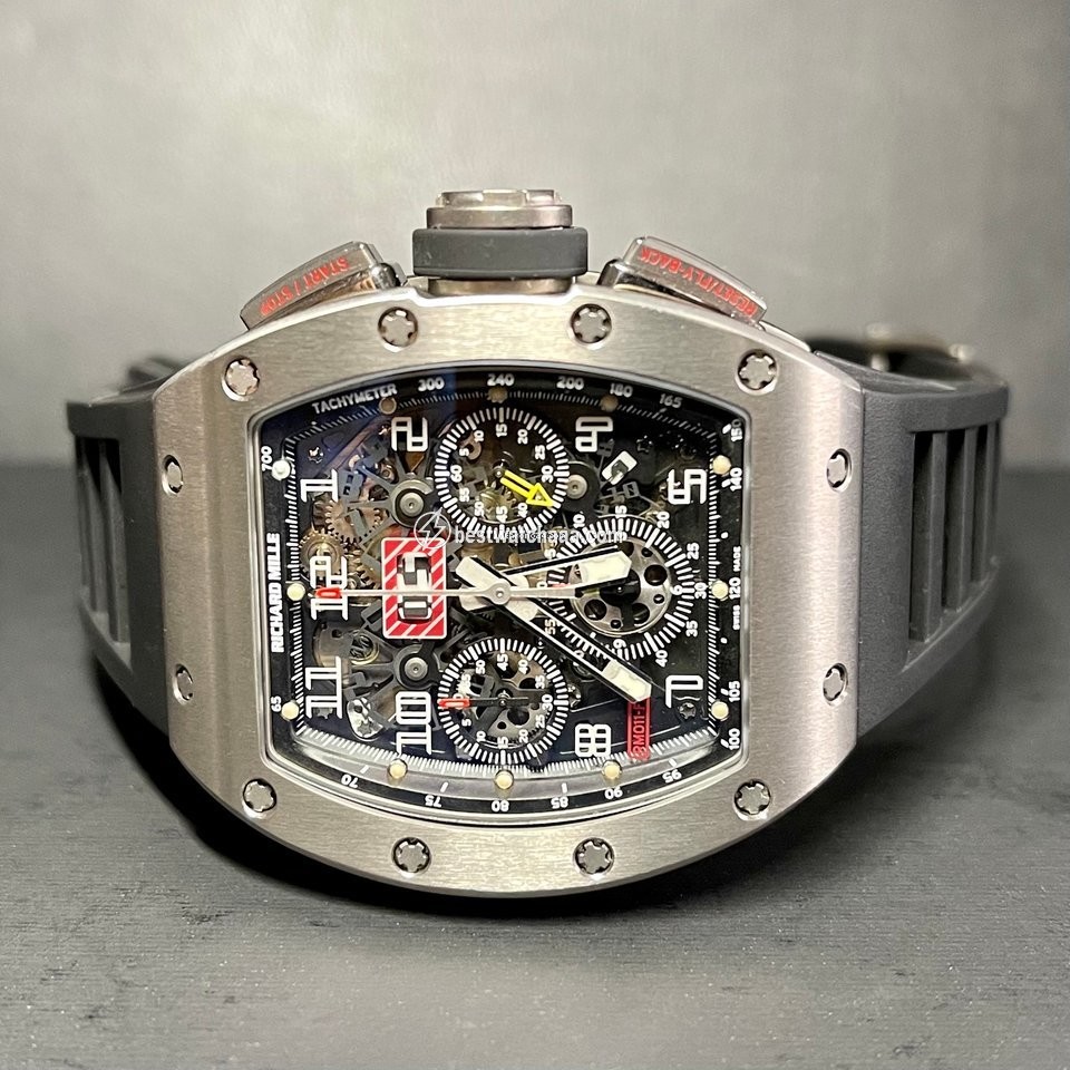 IMG_9081 Richard Mille RM 011 Mens watch Unisex Automatic Titanium RM011 AH Ti Replica 4
