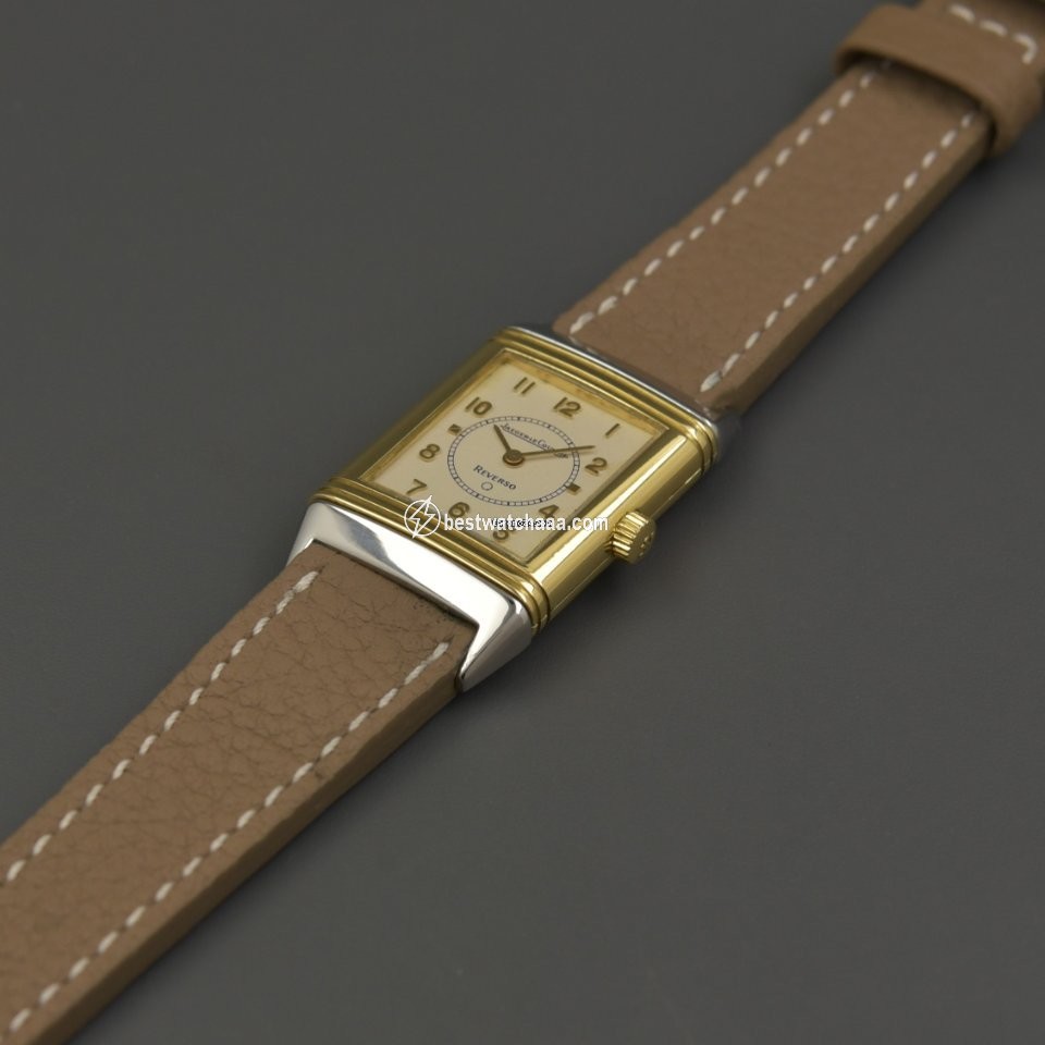IMG_9081 Jaeger-LeCoultre Reverso Womens watch Quartz Gold Steel 140.025.5 Replica 4