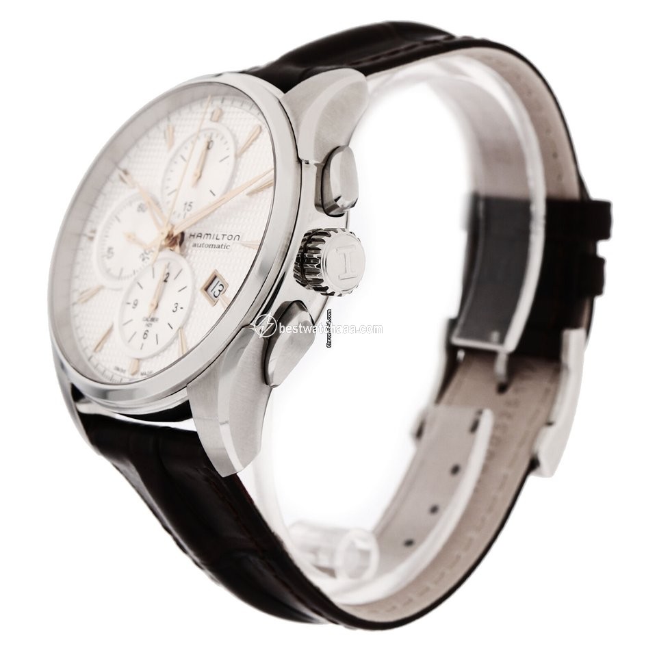 IMG_9081 Hamilton Jazzmaster Auto Chrono Mens watch Unisex Automatic Steel NUMBER H32596551 Replica 4
