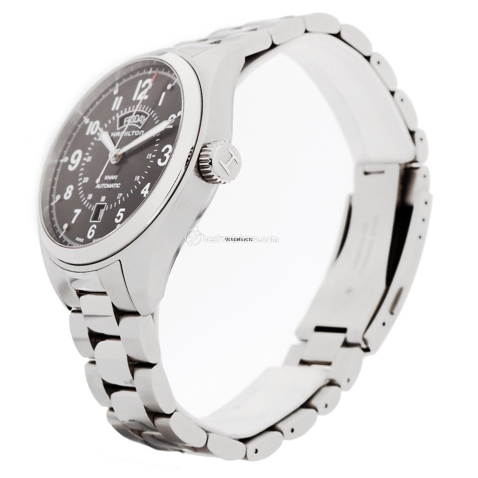 IMG_9081 Hamilton Khaki Field Day Date Mens watch Unisex Automatic Steel NUMBER H70505933 Replica 4