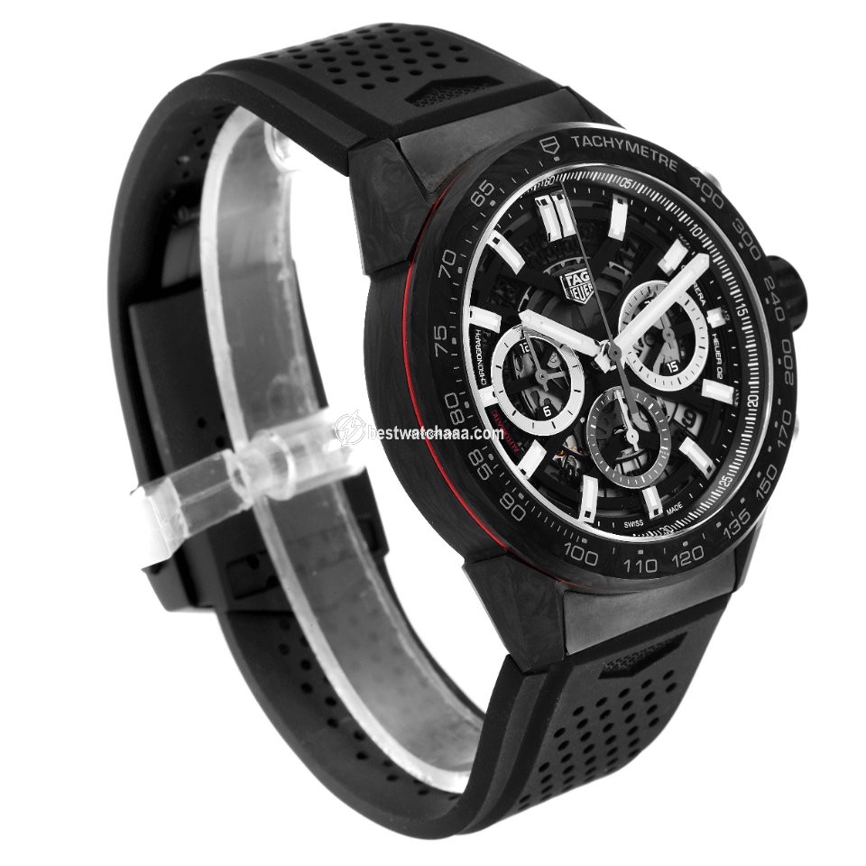 IMG_9081 TAG Heuer Carrera Heuer-02T Mens watch Unisex Automatic Carbon CBG2A91.FT6173 Replica 4