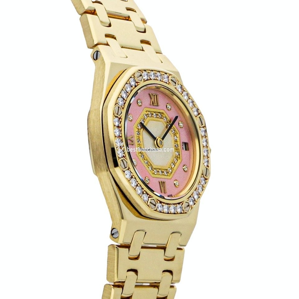 IMG_9081 Audemars Piguet Royal Oak Womens watch Quartz Yellow gold 67371BA.ZZ.1120BA.01 Replica 4