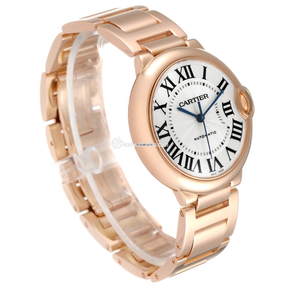 IMG_9081 Cartier Ballon Bleu 36mm Womens watch Automatic Rose gold WGBB0043 Replica 4
