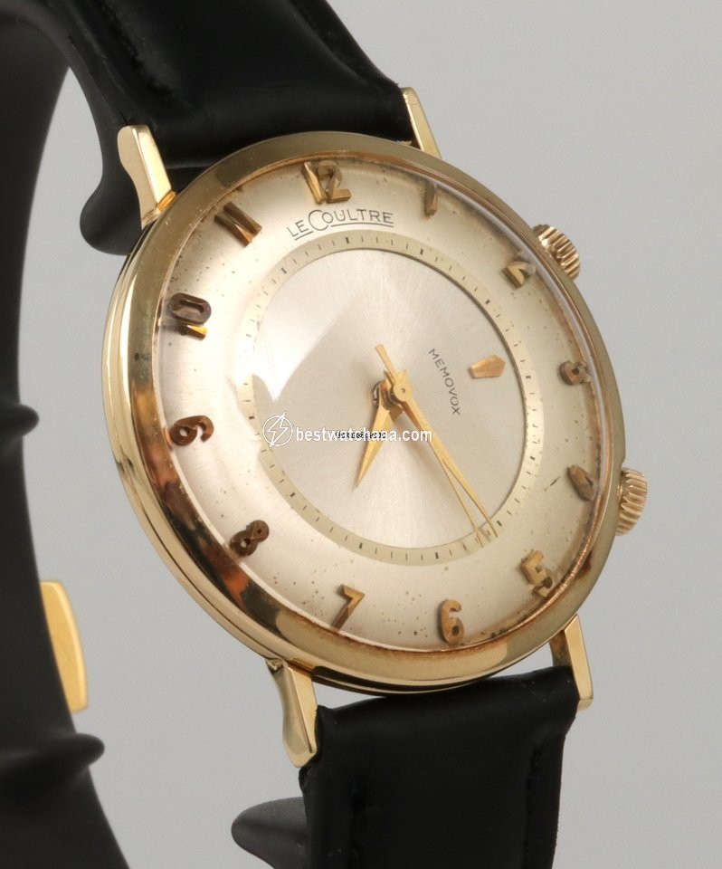 IMG_9081 Jaeger-LeCoultre Mens watch Unisex Automatic Yellow gold Jaeger Le Coultre Vintage Memovox Alarm 14k Yellow Gold Replica 4