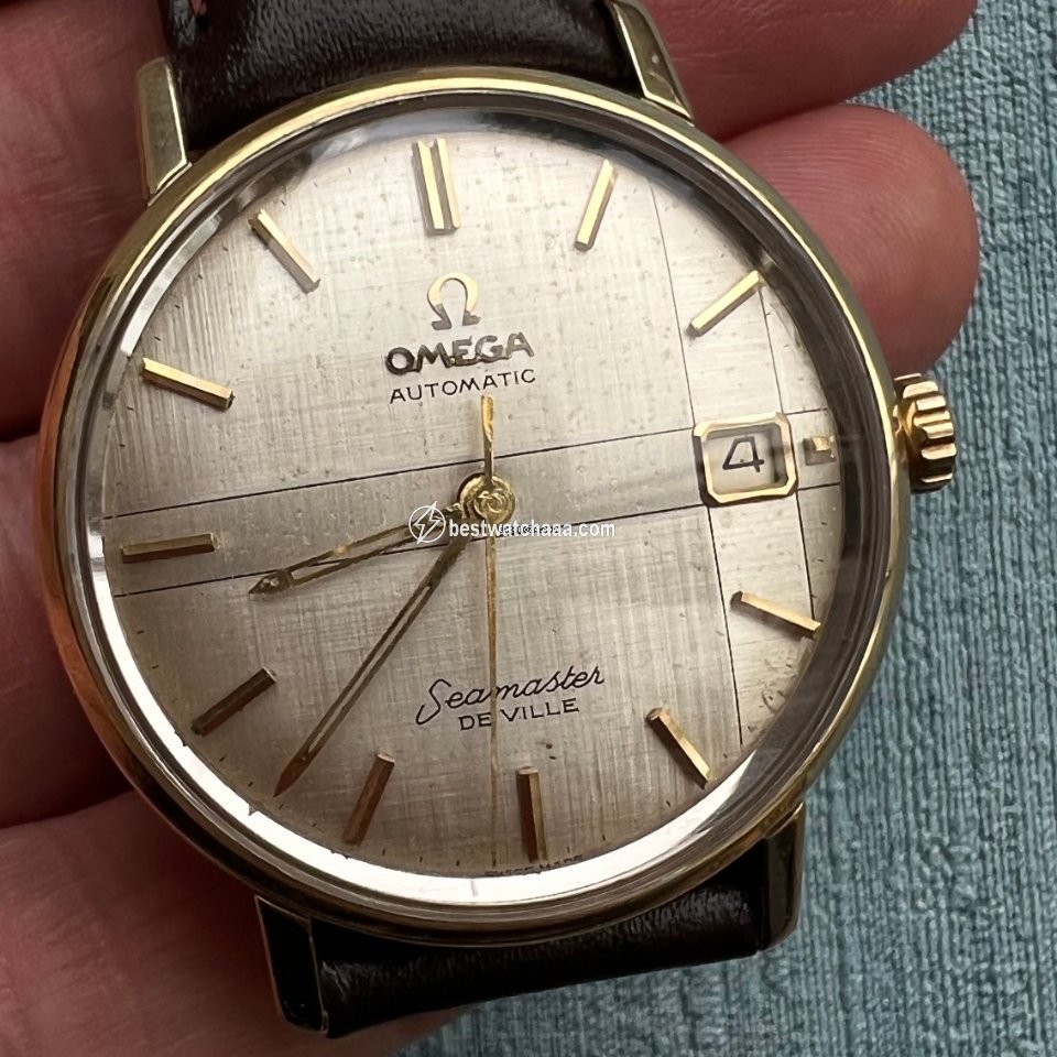 IMG_9081 Omega Seamaster DeVille Mens watch Unisex Automatic Gold Steel 14910 Replica 4