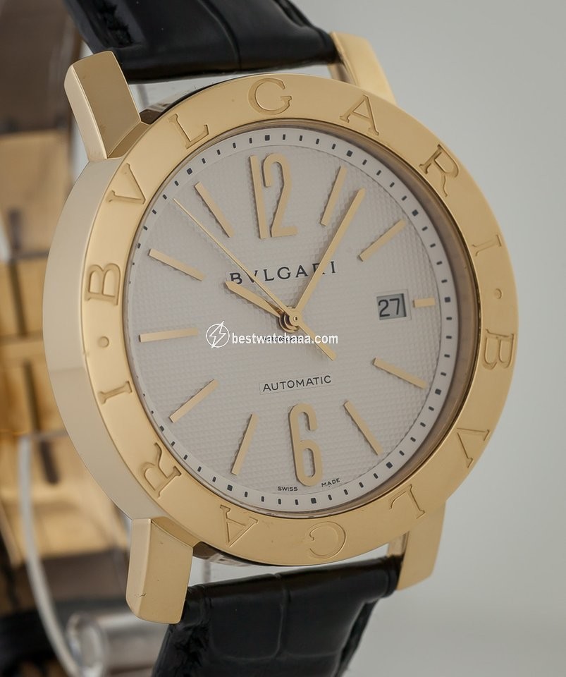 IMG_9081 Bulgari Bulgari Mens watch Unisex Automatic Yellow gold BB42GL Replica 4