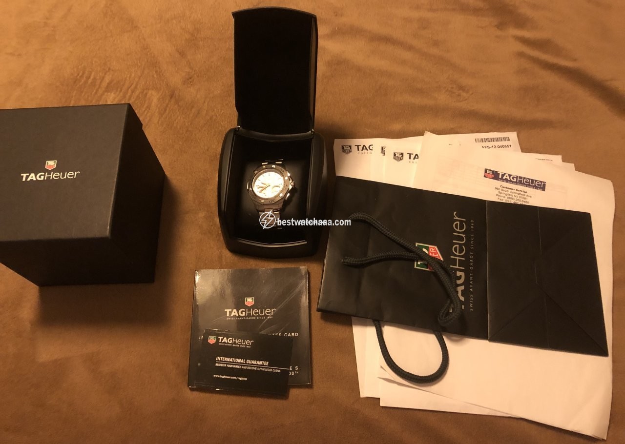 IMG_9081 TAG Heuer Aquaracer 300M Mens watch Unisex Quartz Steel CAF7011.BA0815 Replica 4