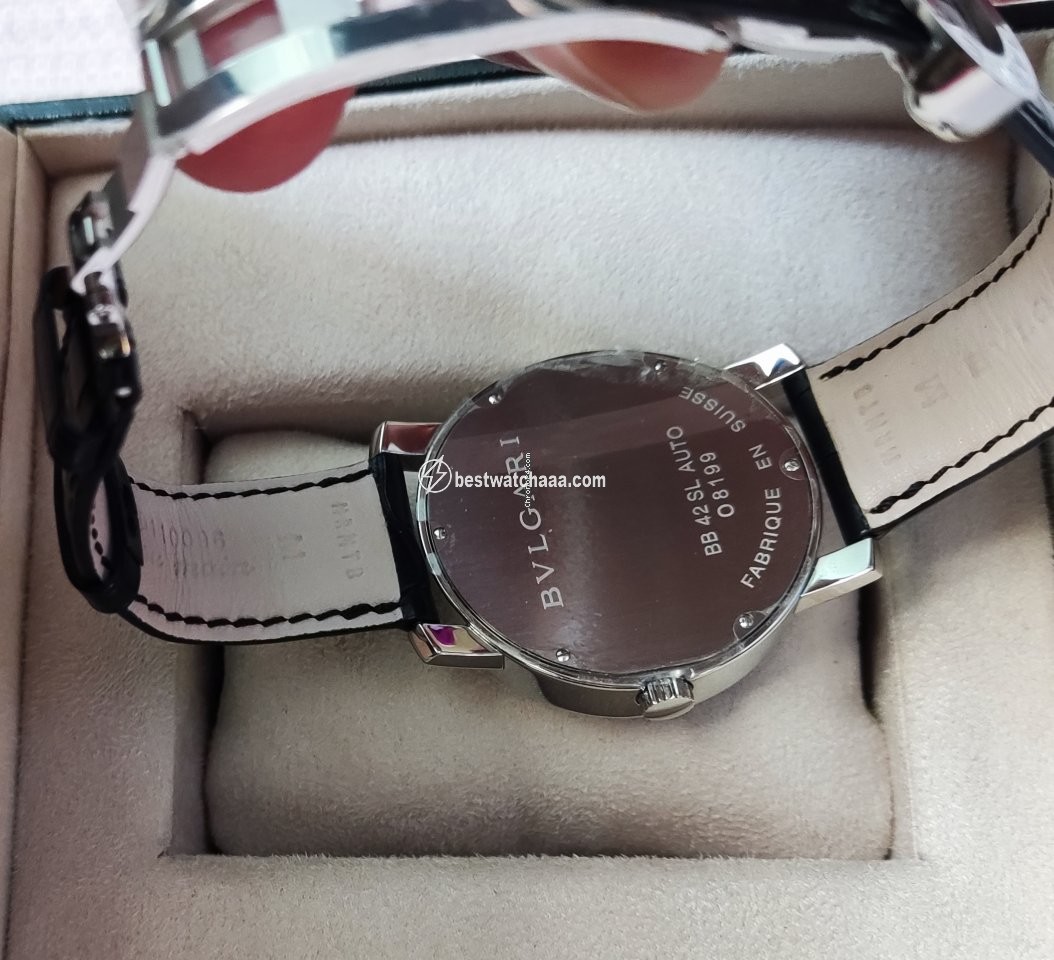IMG_9081 Bulgari Bulgari Mens watch Unisex Automatic Steel BB42SLAUTO Replica 4
