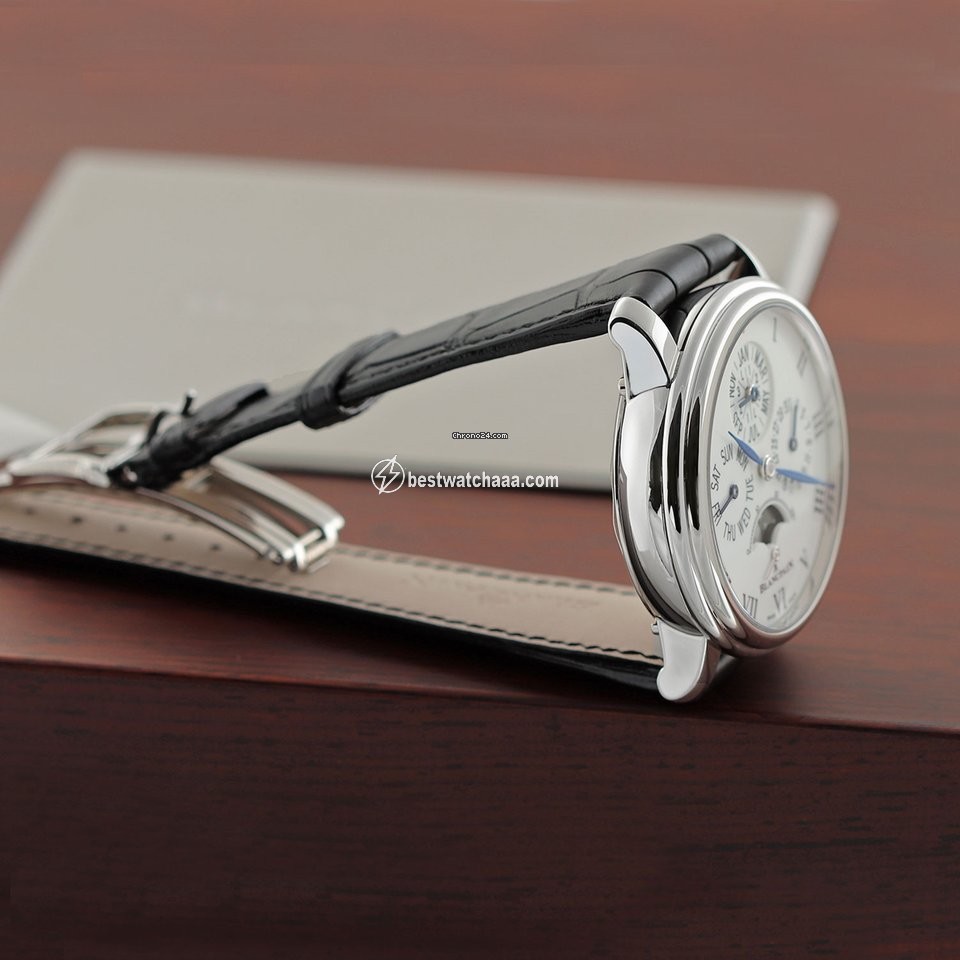 IMG_9081 Blancpain Villeret Mens watch Unisex Automatic Platinum 6659-3431-55b Replica 4