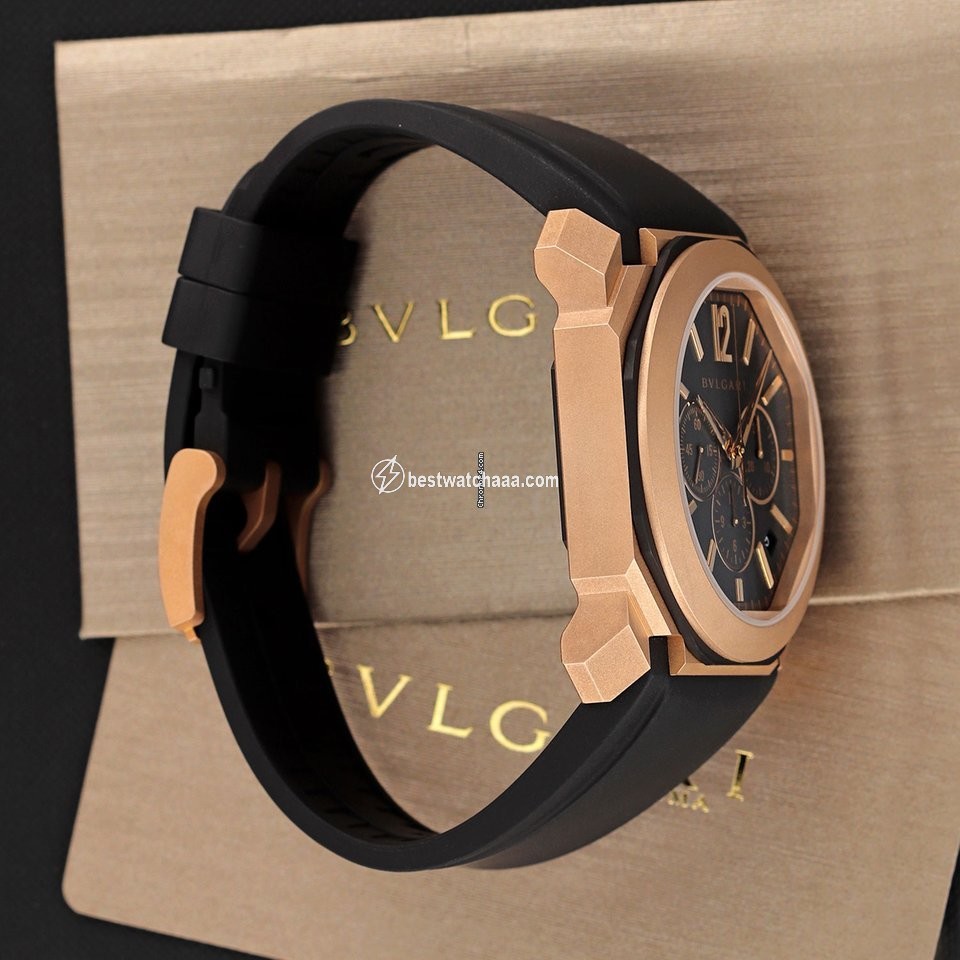 IMG_9081 Bulgari Octo Mens watch Unisex Automatic Rose gold 103204 Replica 4