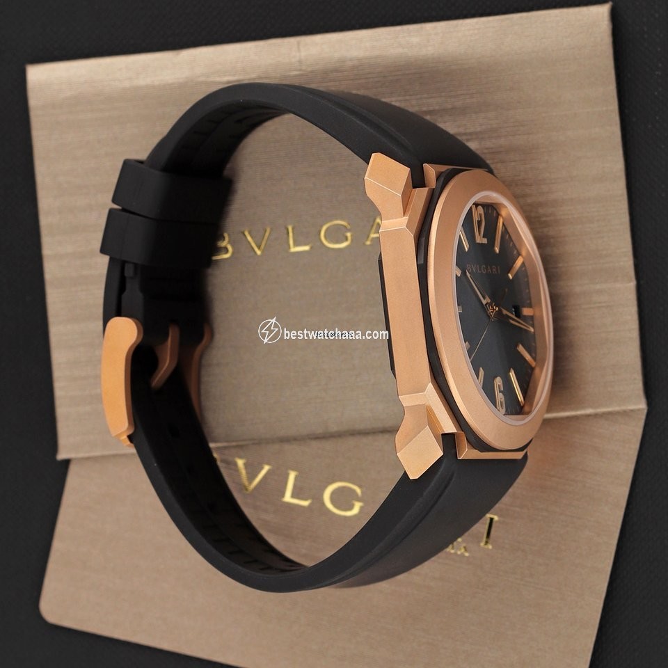 IMG_9081 Bulgari Octo Mens watch Unisex Automatic Rose gold 103203 Replica 4