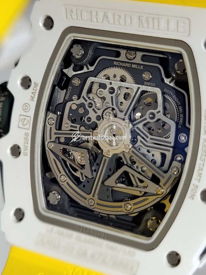 IMG_9081 Richard Mille RM 011 Mens watch Unisex Automatic Ceramic MON-01593 Replica 4