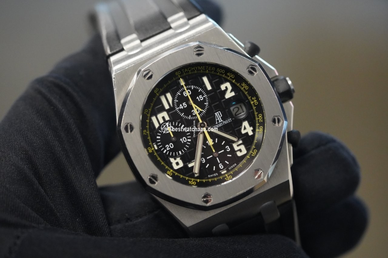 IMG_9081 Audemars Piguet Royal Oak Offshore Chronograph Mens watch Unisex Automatic Steel 26086ST.OO.D002CR.01 Replica 4