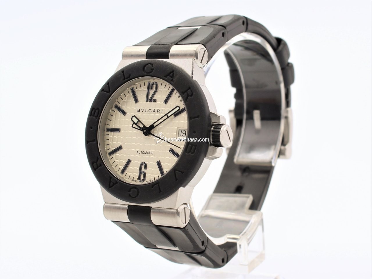 IMG_9081 Bulgari Diagono Mens watch Unisex Automatic Steel DG 35 SV Replica 4