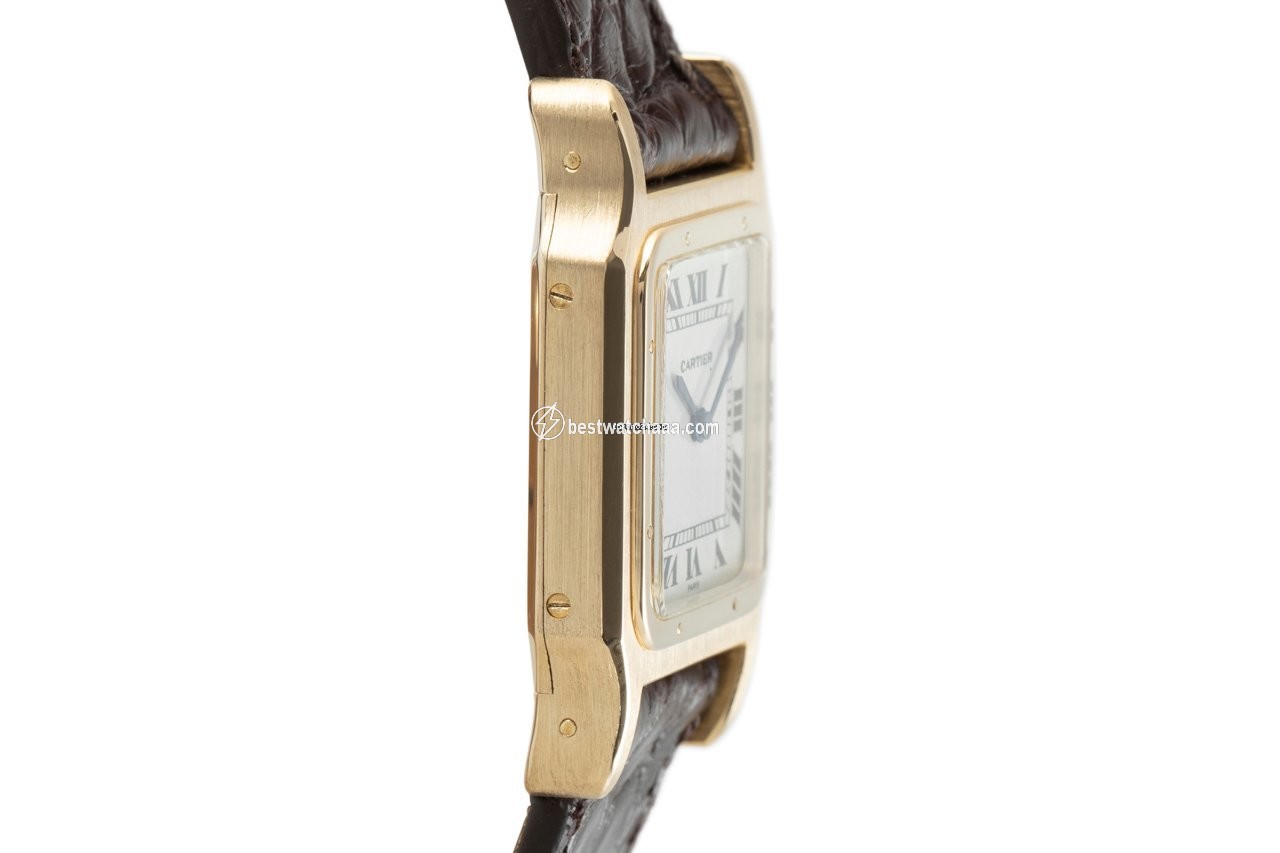 IMG_9081 Cartier Santos Dumont Womens watch Manual winding Yellow gold 15751 Replica 4