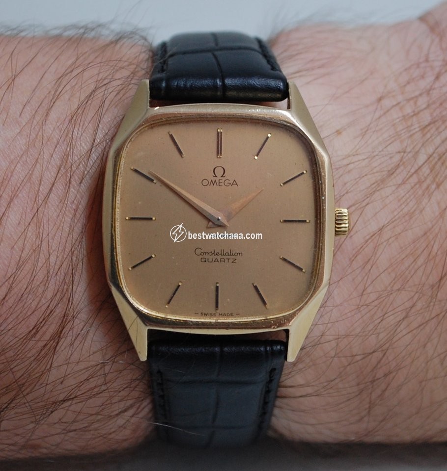 IMG_9081 Omega Constellation Mens watch Unisex Quartz Yellow gold 191.0014 Replica 4