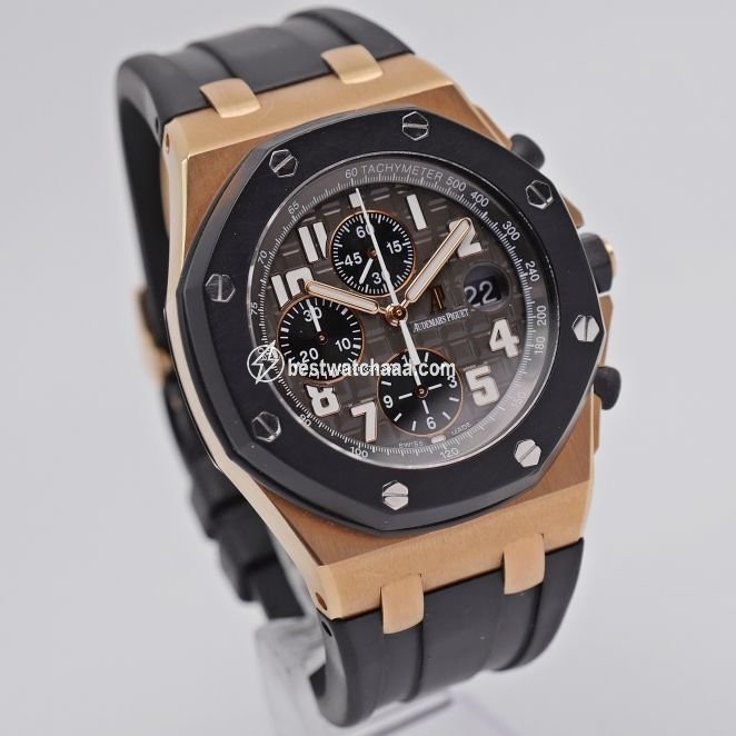 IMG_9081 Audemars Piguet Royal Oak Offshore Chronograph Mens watch Unisex Automatic Rose gold 25940OK.OO.D002.CA.01 Replica 4