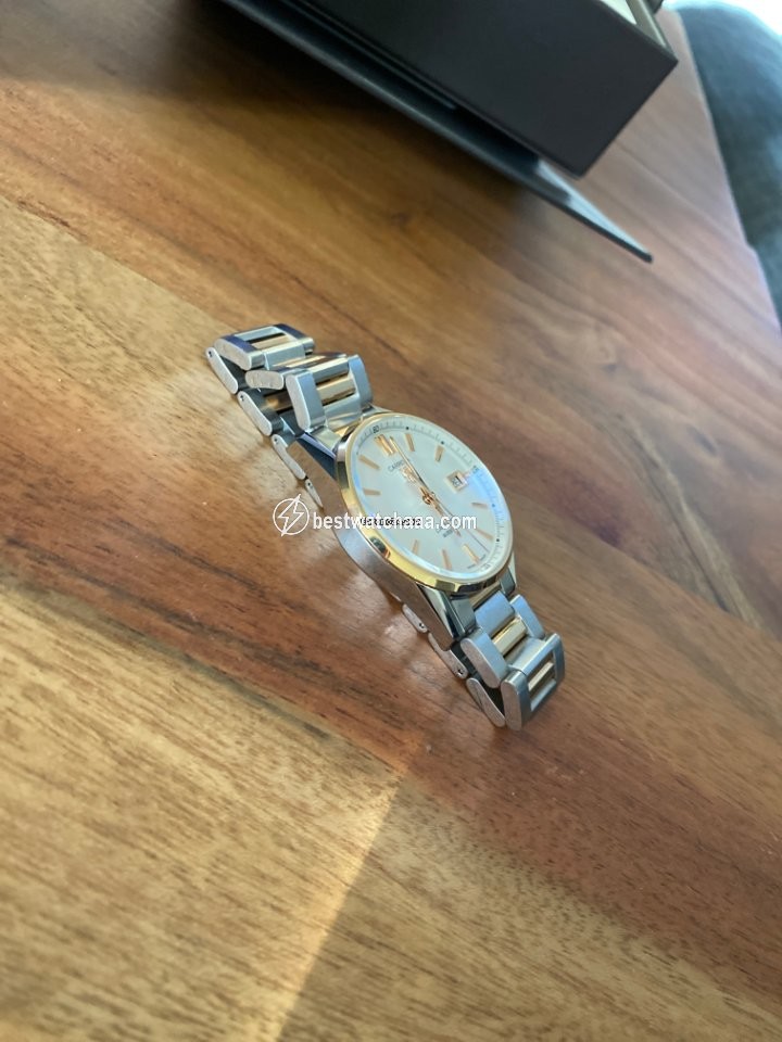 IMG_9081 TAG Heuer Carrera Calibre 5 Mens watch Unisex Automatic Gold Steel war215d.bd0784 Replica 4