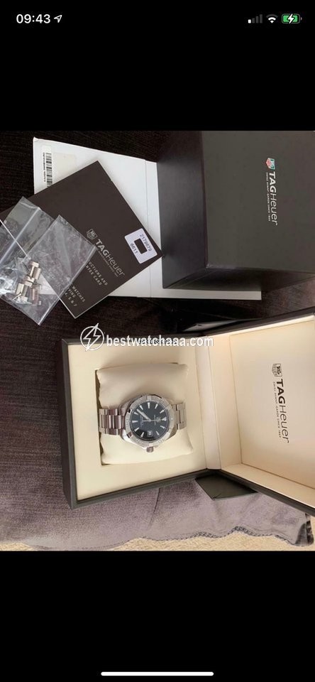 IMG_9081 TAG Heuer Aquaracer 300M Mens watch Unisex Automatic Steel WAY2110.BA0910 Replica 4