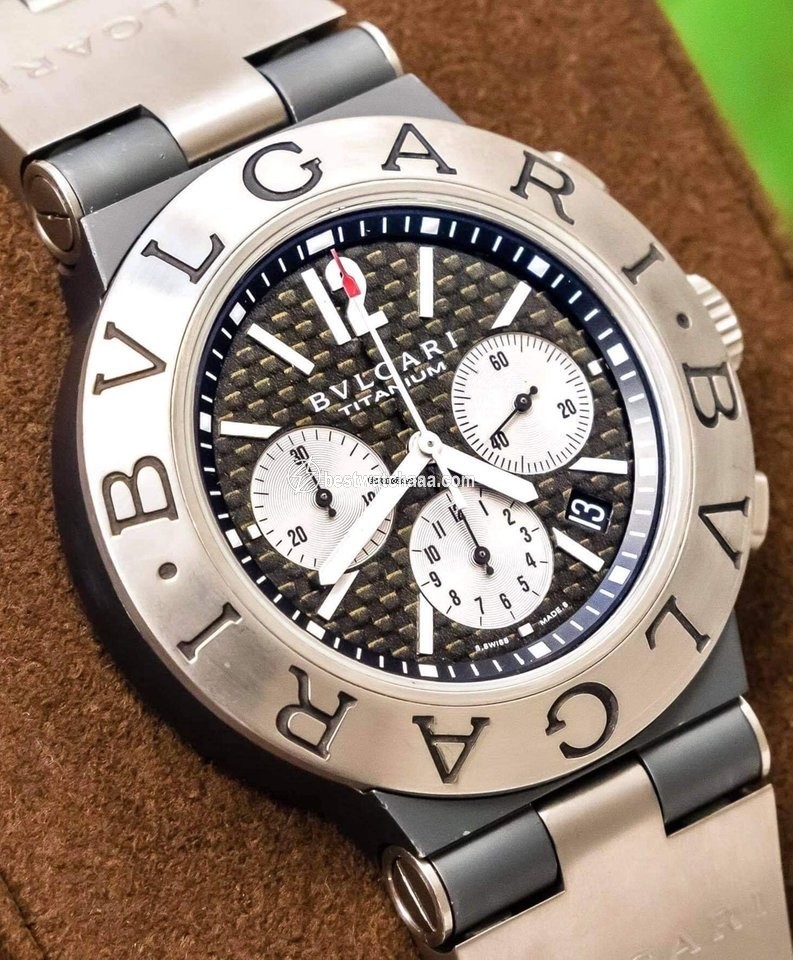 IMG_9081 Bulgari Diagono Mens watch Unisex Automatic Titanium TI 44 TA CH Replica 4