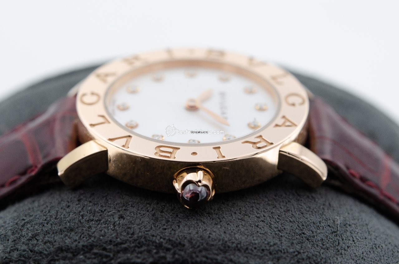 IMG_9081 Bulgari Bulgari Womens watch Quartz Rose gold 102751 BBLP26WGLC11 12 Replica 4
