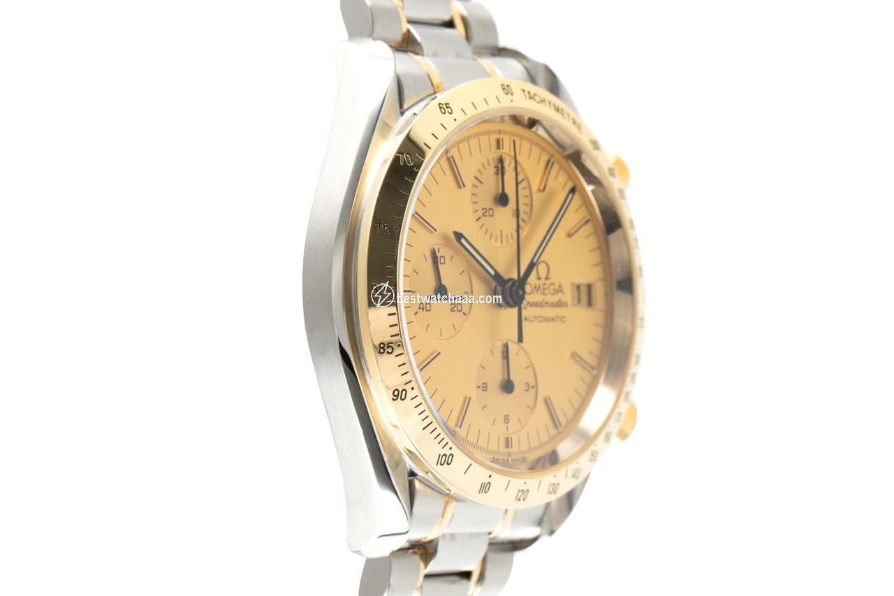 IMG_9081 Omega Speedmaster Date Mens watch Unisex Automatic Gold Steel 3311.10.00 Replica 4