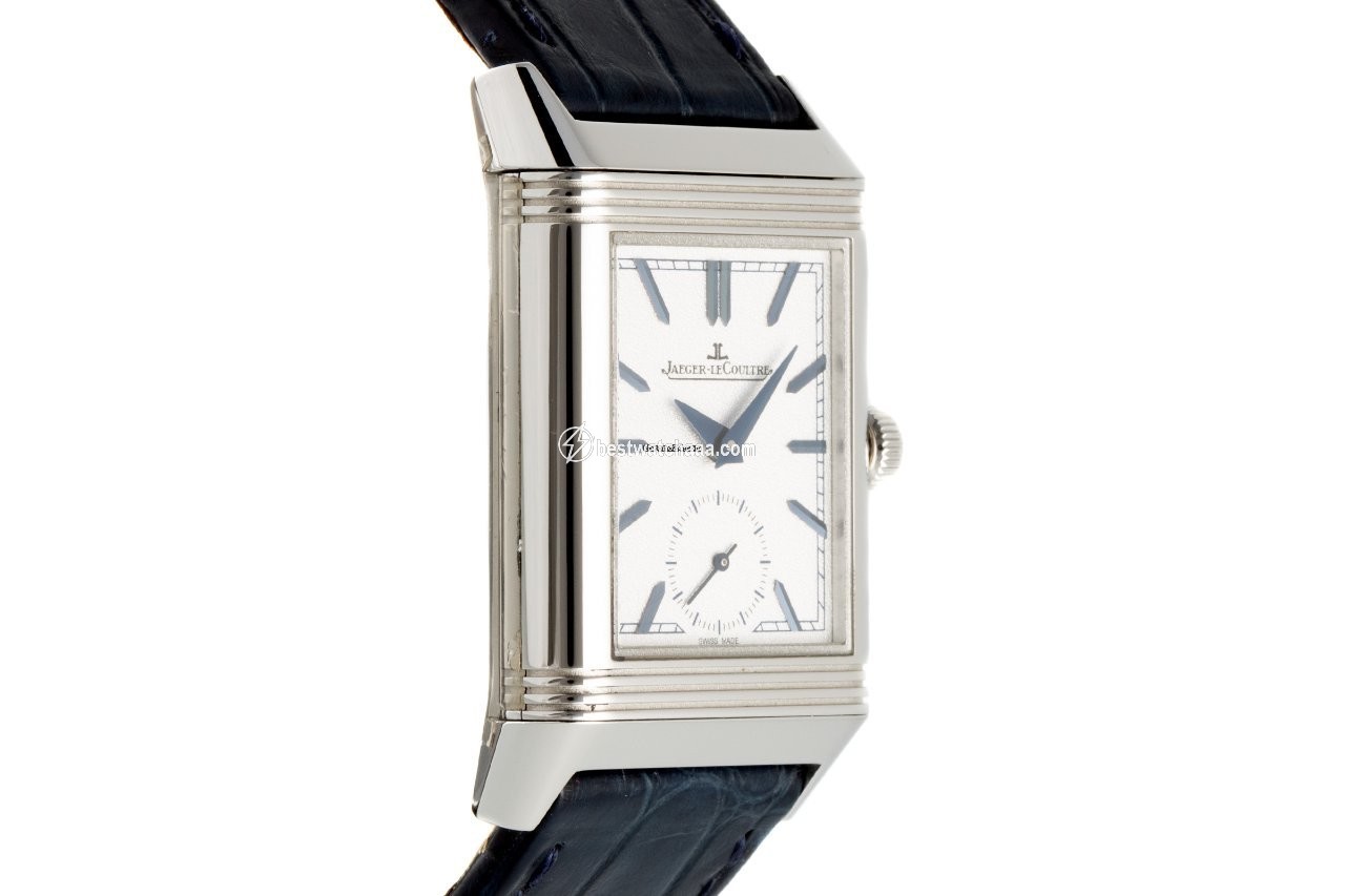 IMG_9081 Jaeger-LeCoultre Reverso Duoface Mens watch Unisex Manual winding Steel 213.8.D4 Replica 4