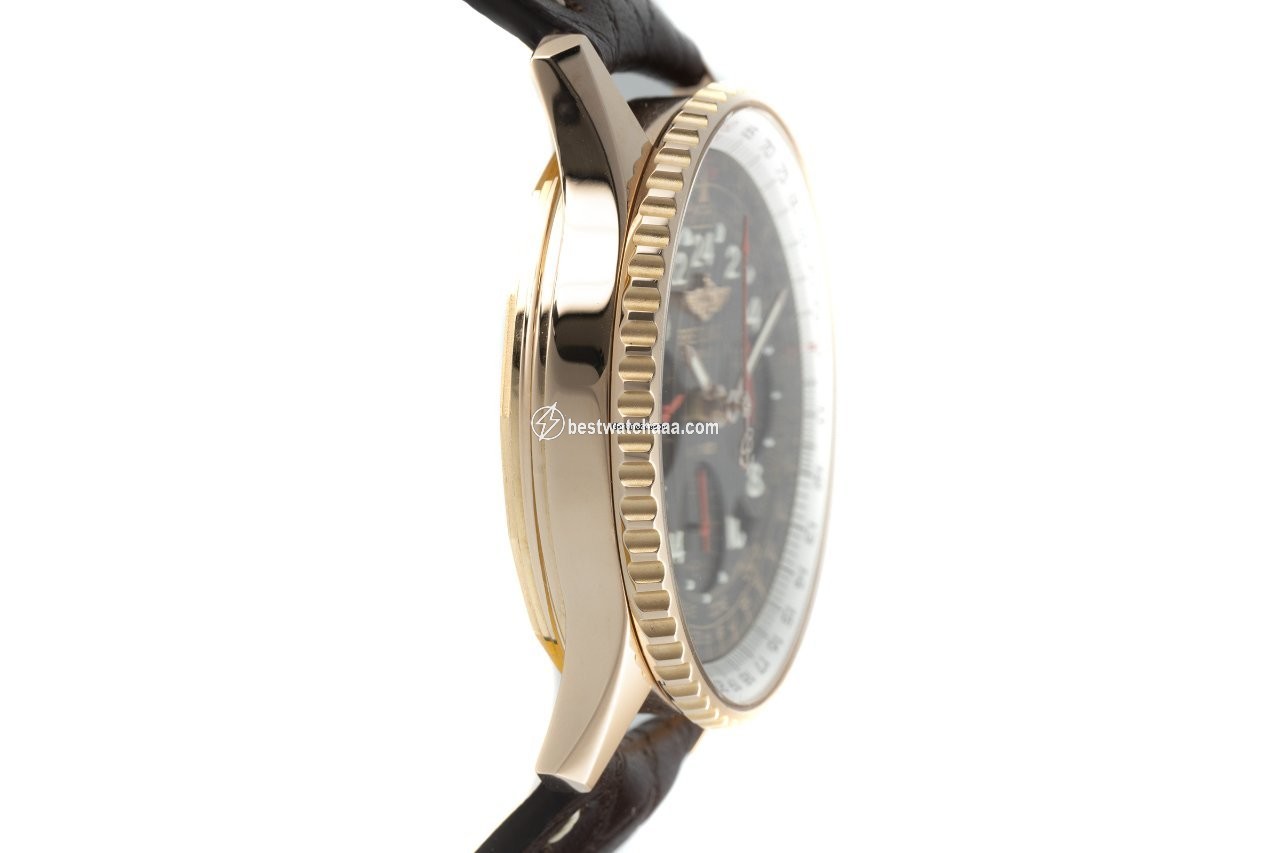 IMG_9081 Breitling Navitimer Cosmonaute Mens watch Unisex Manual winding Red gold RB0210 Replica 4