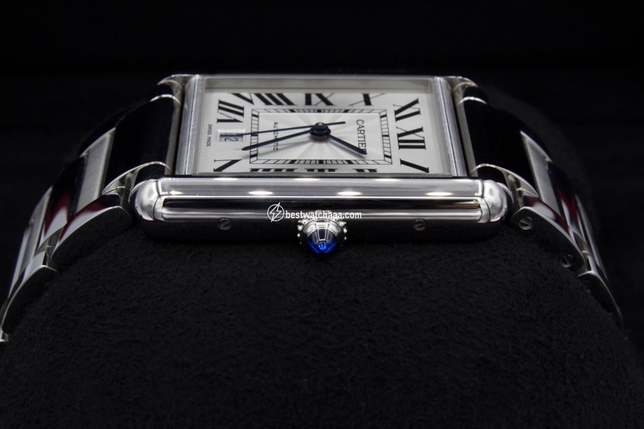 IMG_9081 Cartier Tank Mens watch Unisex Automatic Steel WSTA0053 Replica 4