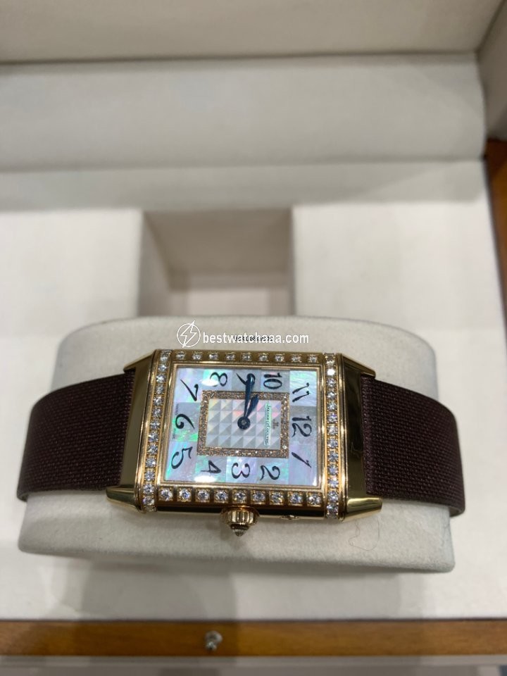IMG_9081 Jaeger-LeCoultre Reverso Womens watch Manual winding Rose gold 269.2.54 Replica 4