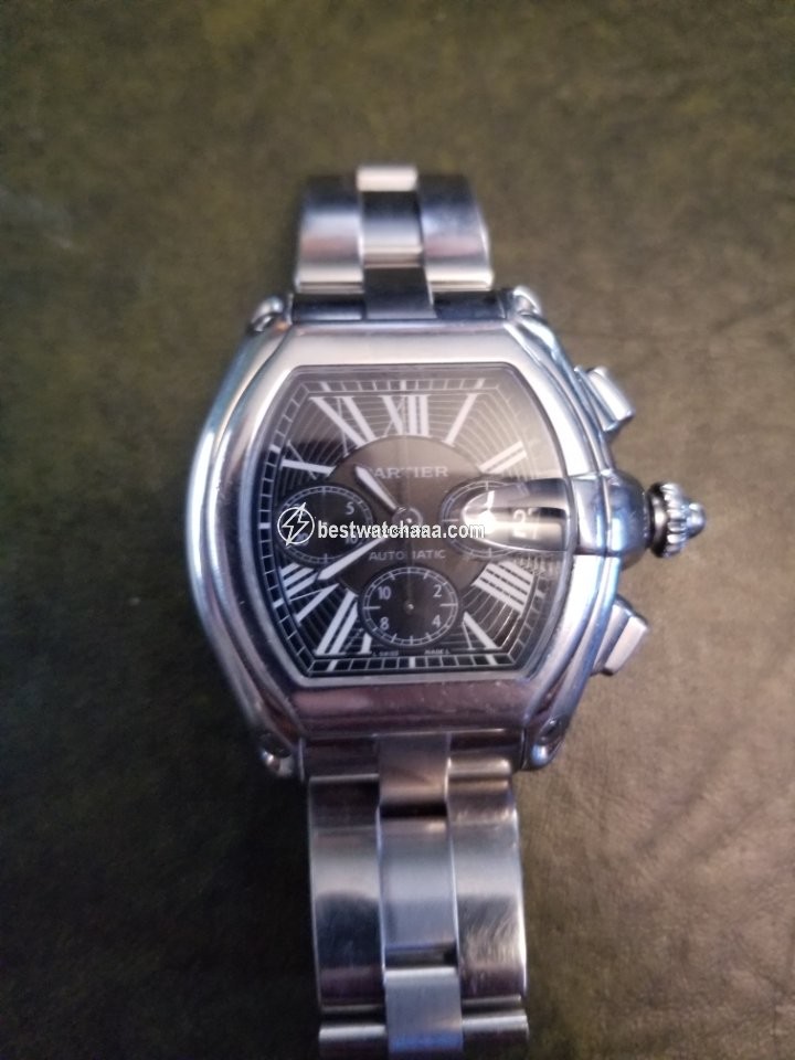 IMG_9081 Cartier Roadster Mens watch Unisex Automatic Steel W62020x6 2618 Replica 4