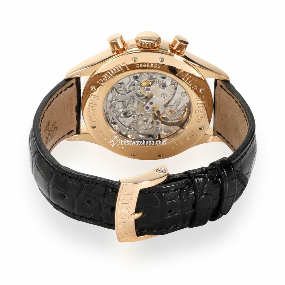 IMG_9081 Chopard Mille Miglia Mens watch Unisex Manual winding Yellow gold 16 1889 Replica 4