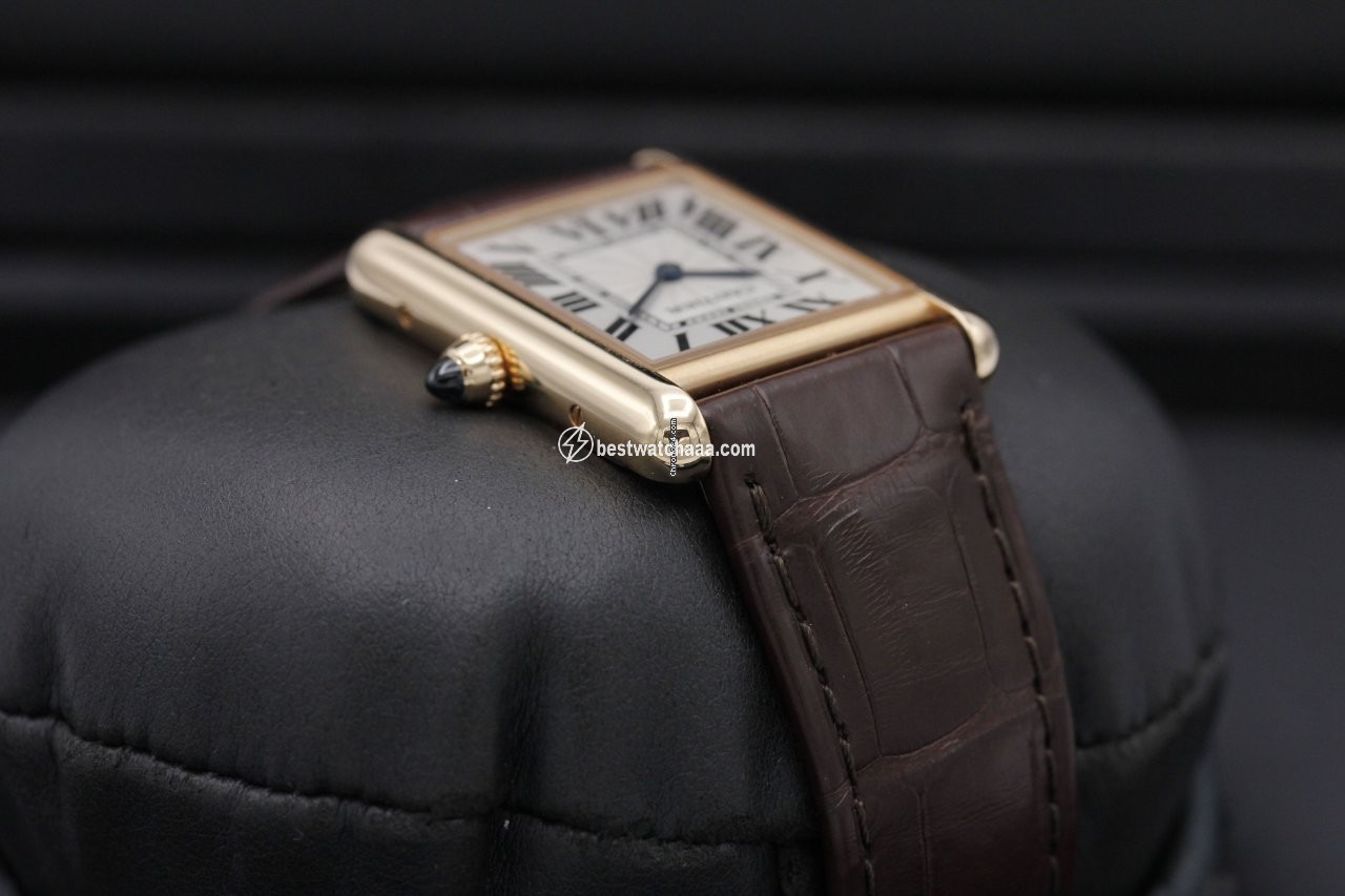 IMG_9081 Cartier Tank Louis Cartier Rose gold WGTA001 Replica 4