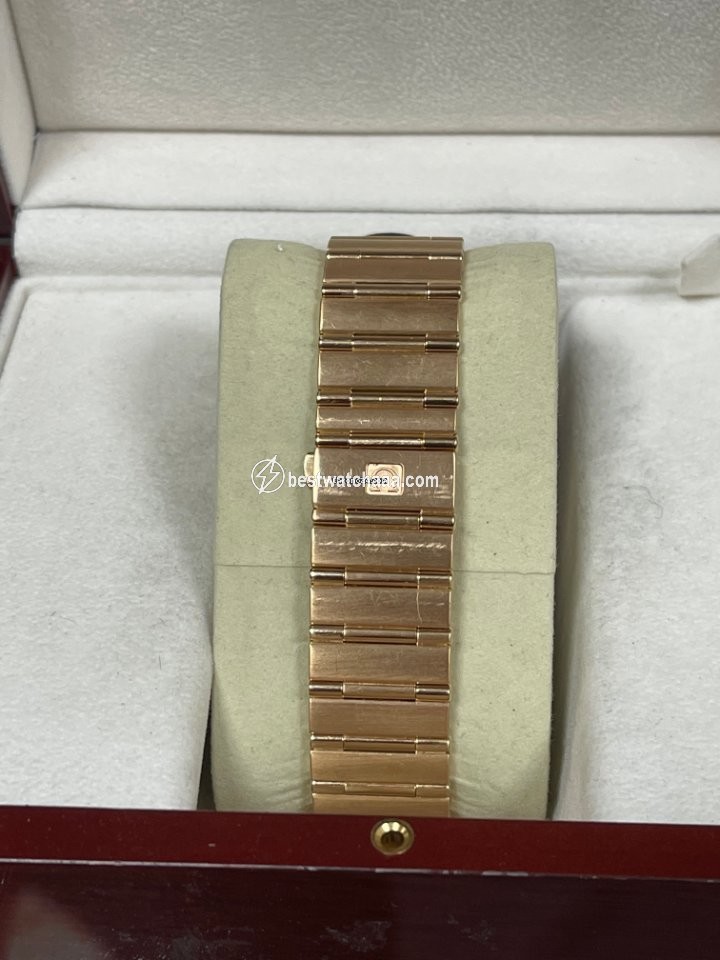 IMG_9081 Omega Constellation Quartz Mens watch Unisex Quartz Rose gold 123.53.35.60.52.001 Replica 4