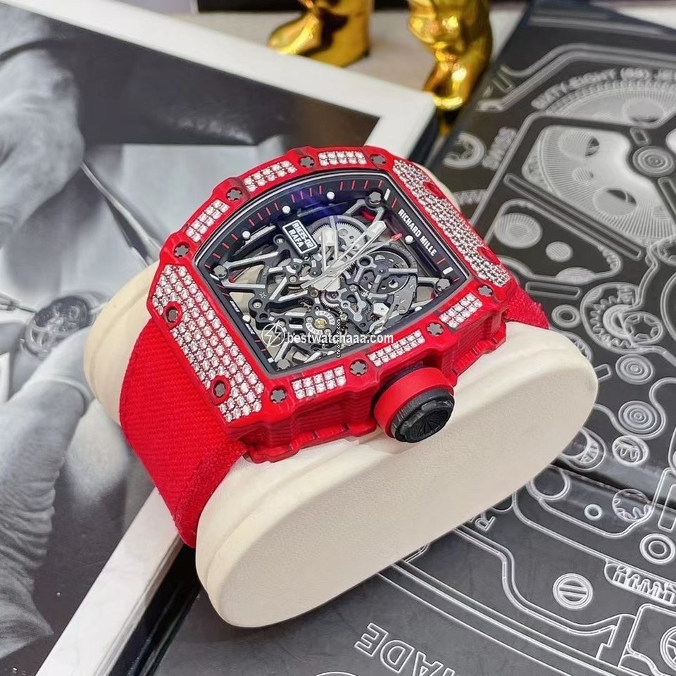 IMG_9081 Richard Mille RM 035 Mens watch Unisex Automatic Carbon RM035-02 Replica 4