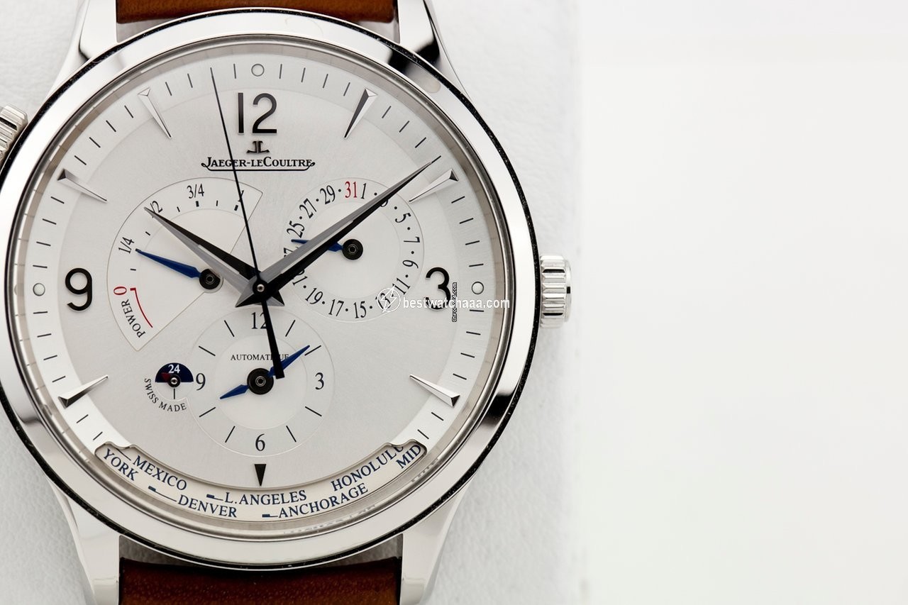 IMG_9081 Jaeger-LeCoultre Master Geographic Mens watch Unisex Automatic Steel 4128420 Replica 4