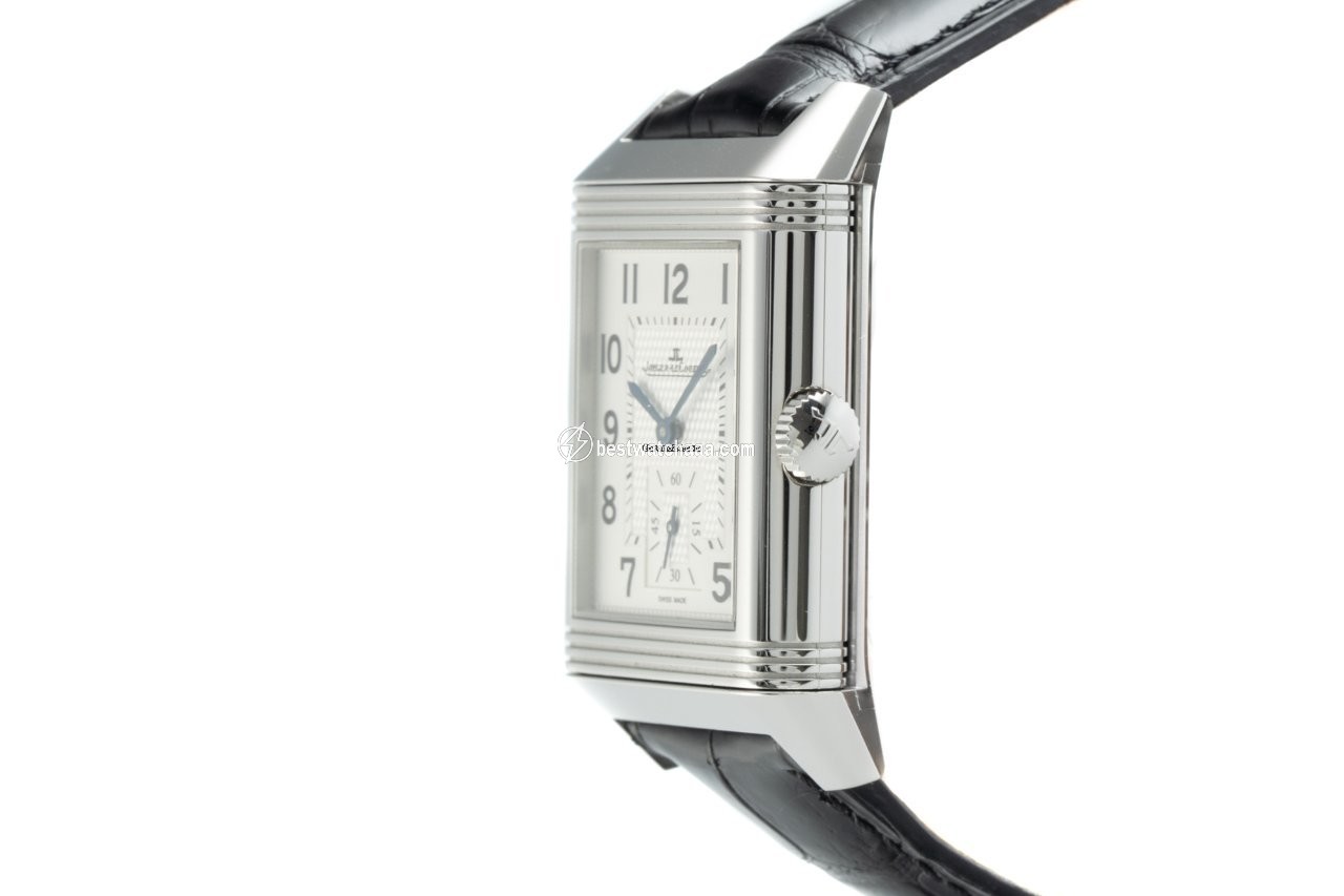 IMG_9081 Jaeger-LeCoultre Reverso Duoface Mens watch Unisex Manual winding Steel 215.8.D4 Replica 4