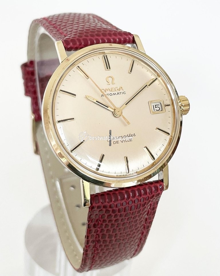 IMG_9081 Omega Seamaster DeVille Mens watch Unisex Automatic Gold Steel 14770 62 SC Replica 4