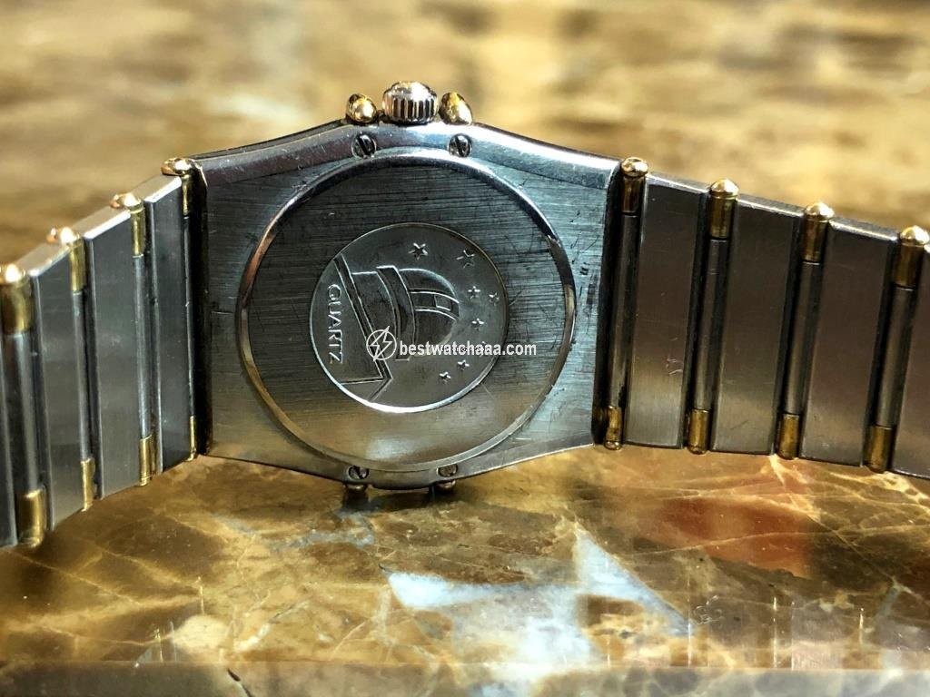 IMG_9081 Omega Constellation Quartz Womens watch Quartz Gold Steel 1262.70.00 Replica 4
