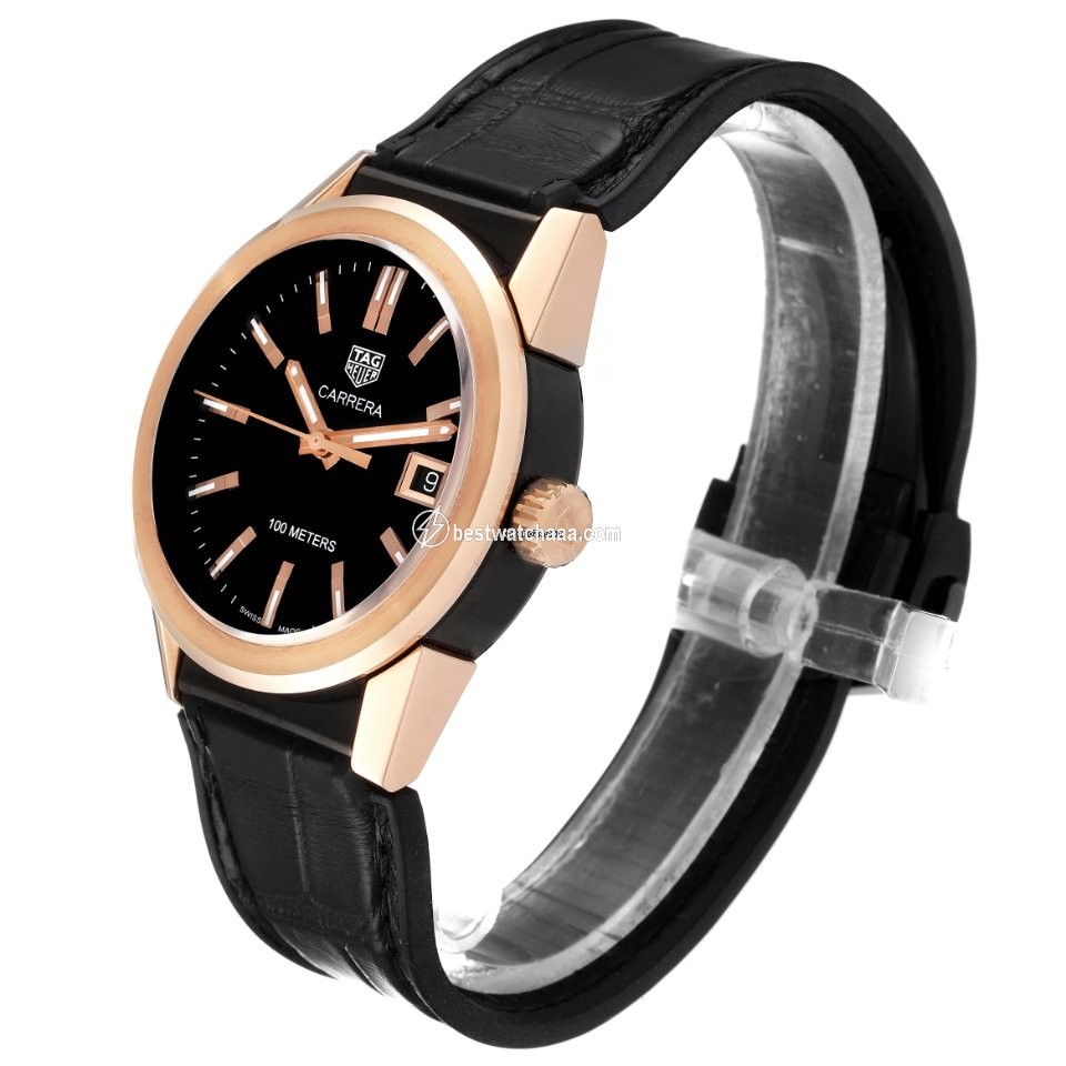 IMG_9081 TAG Heuer Carrera Lady Womens watch Quartz Gold Steel WBG1351.FC6418 Replica 4