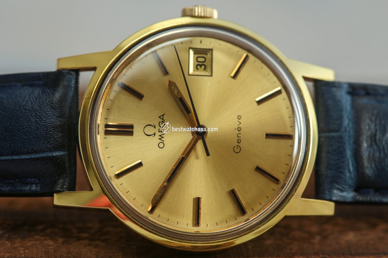 IMG_9081 Omega Geneve Mens watch Unisex Manual winding Gold Steel 166.0117 Replica 4