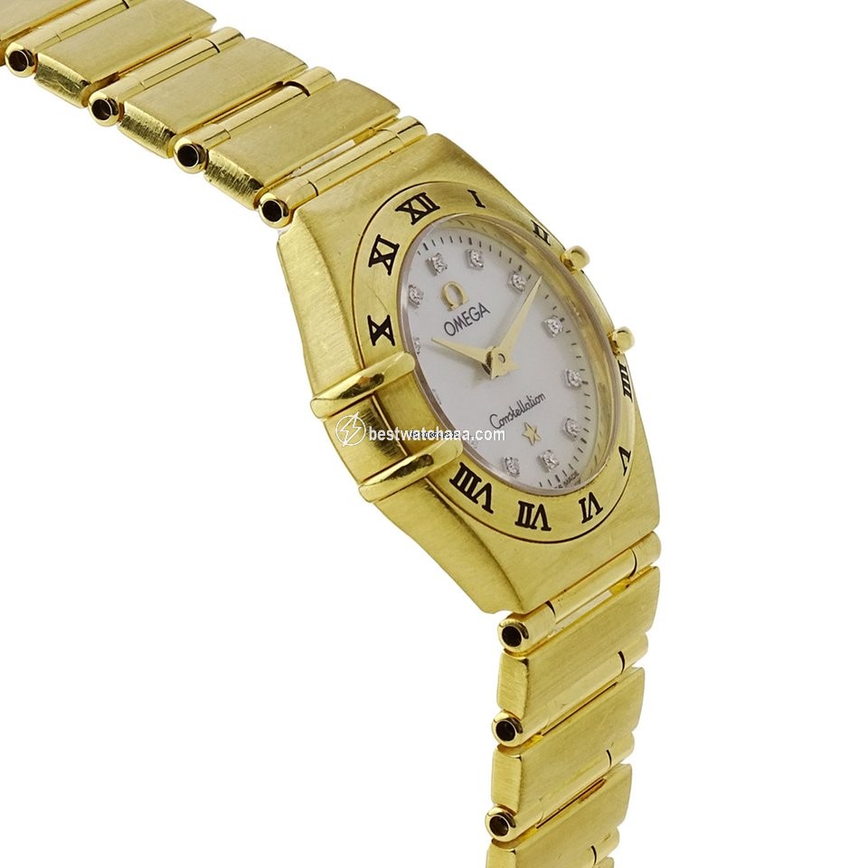 IMG_9081 Omega Constellation Womens watch Quartz Yellow gold 1162.75.00 Replica 4