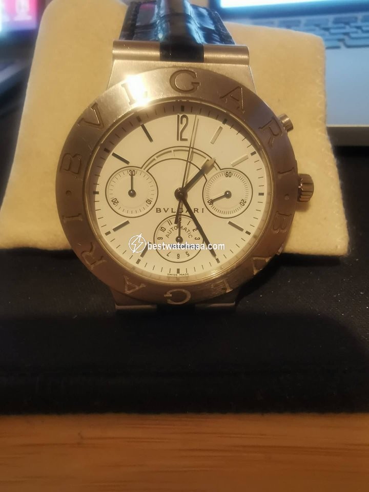IMG_9081 Bulgari Diagono Mens watch Unisex Automatic White gold CHW40GAM Replica 4