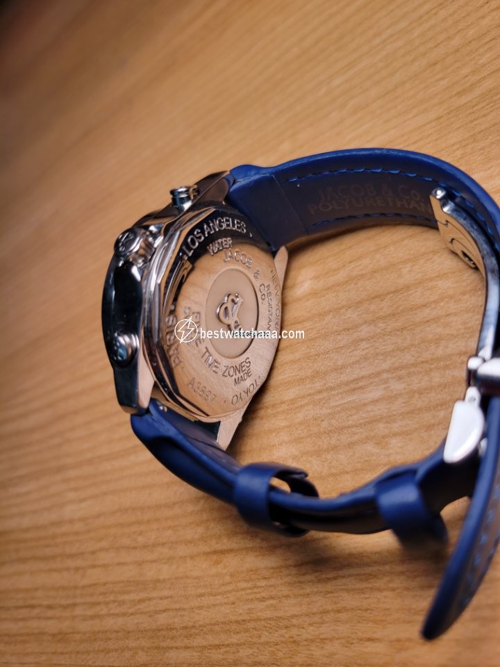 IMG_9081 Jacob & Co. Five Time Zone Mens watch Unisex Quartz Steel A3897 Replica 4