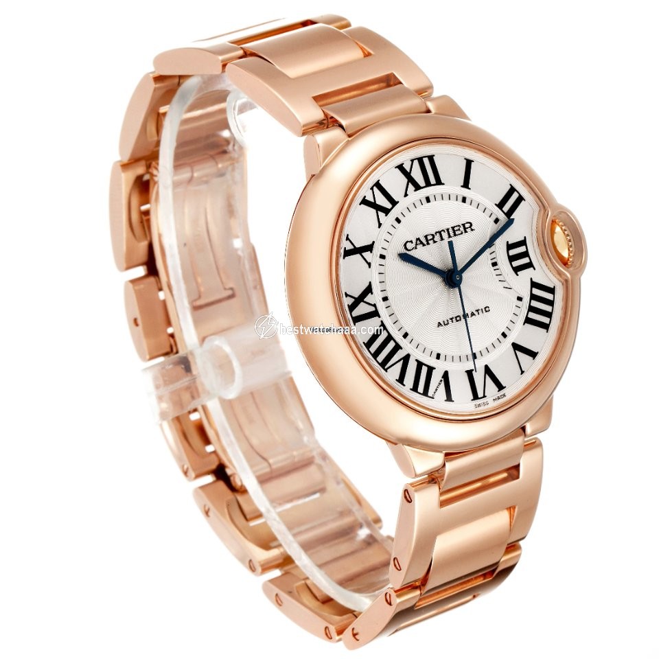 IMG_9081 Cartier Ballon Bleu 36mm Womens watch Automatic Rose gold W69004Z2 Replica 4