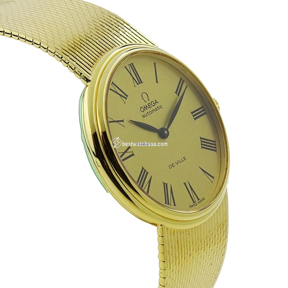IMG_9081 Omega De Ville Mens watch Unisex Automatic Yellow gold 7284 159 Replica 4
