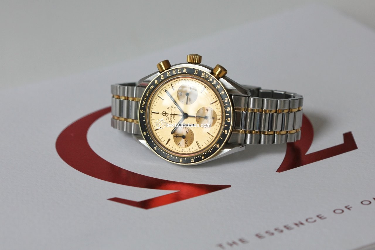 IMG_9081 Omega Speedmaster Mens watch Unisex Automatic Gold Steel 3310.10 Replica 4
