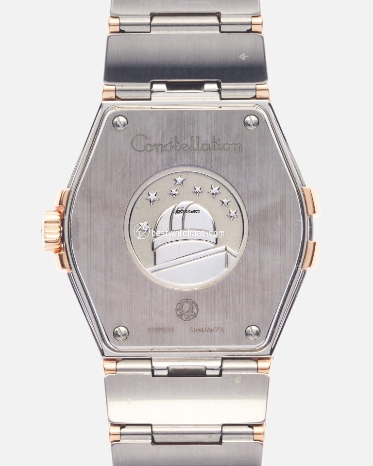 IMG_9081 Omega Constellation Quartz Mens watch Unisex Quartz Gold Steel 123.20.35.60.02.001 Replica 4