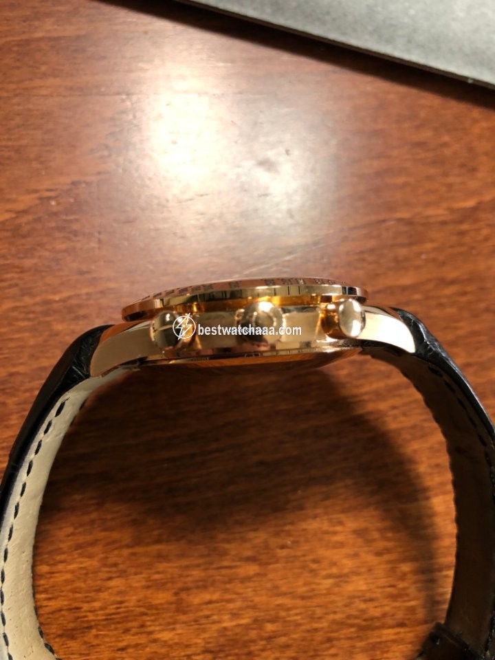 IMG_9081 Omega Speedmaster Day Date Mens watch Unisex Automatic Rose gold 1750084 Replica 4